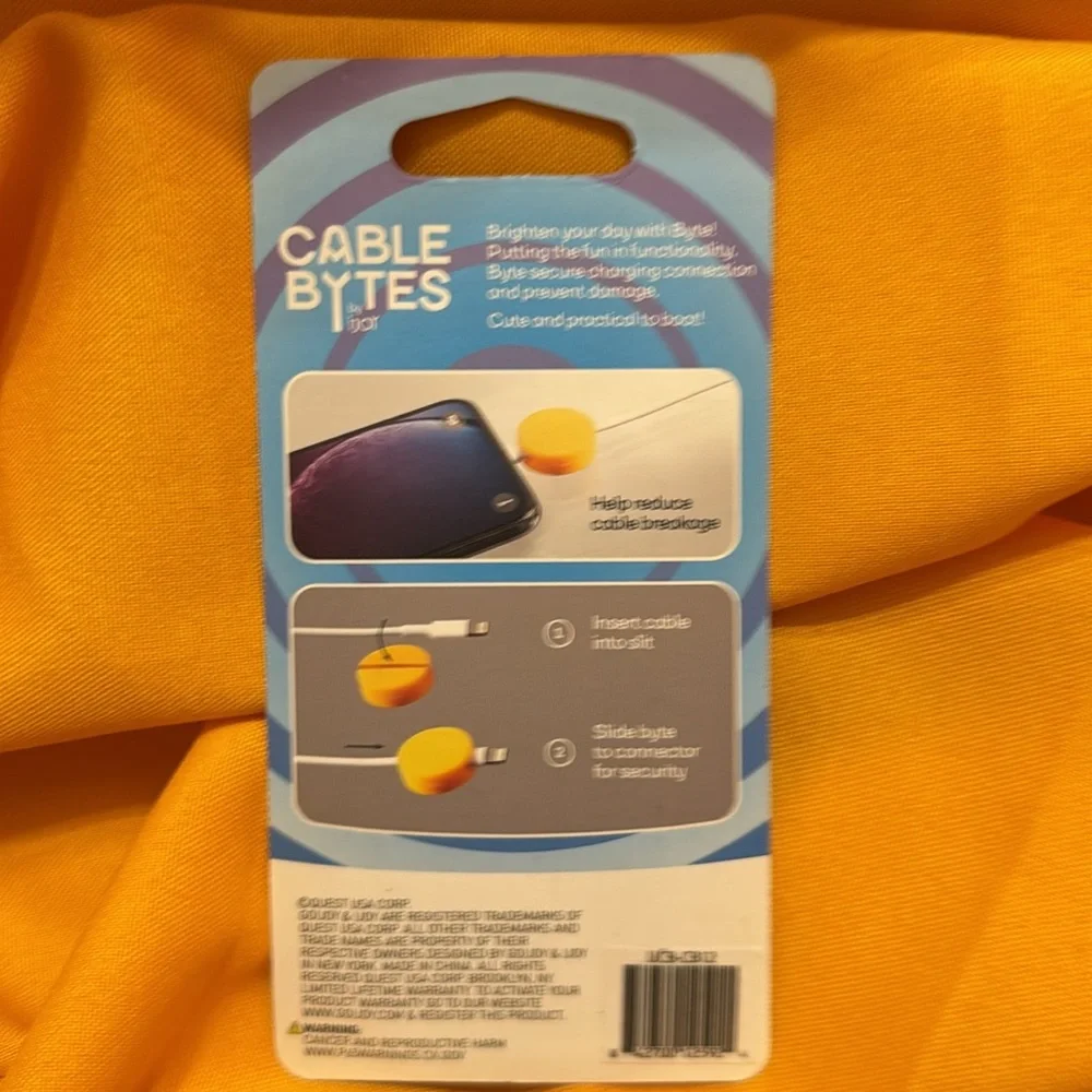 Cable Bytes by Unicorn Cable Protector - Pink and Blue